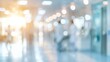 © Eireen - Medical concept background with blurred bright hospital corridor with bokeh light effect