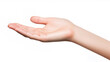 © afe207 - Open Hand Reaching Out Inviting Gesture on White Background for Concepts of Help and Support