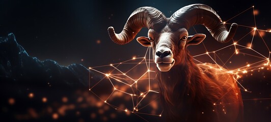 aries shaped constellation, ai generative
