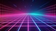© NawasenaRid - Abstract Neon Grid Cyberpunk Digital Art