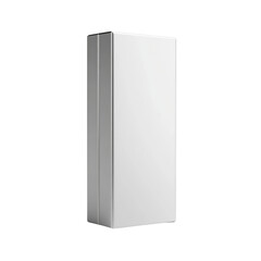 Aufkleber - Sleek, isolated white rectangular prism showcasing clean lines and modern geometric elegance, suitable for diverse design projects