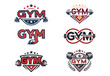 © Sefat - GYM Logo vector bundle with white background