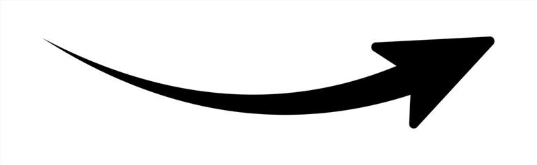 Leinwandbilder - arrow icon on white background. flat style. arrow icon for your web site design, logo, app, UI. arrow indicated the direction symbol. curved arrow sign. Vector 10 eps.