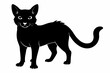 © mst - sand cat sihouette black vector