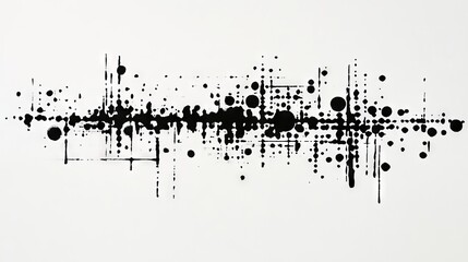 vintage morse code chart – black on white