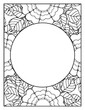 © MDAKASH - Flowers Circle Adult Coloring Pages