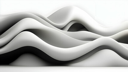 Wall Mural - abstract grey and white topographic motion background