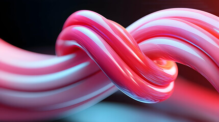 Wall Mural - abstract pink and blue swirling lines digital background