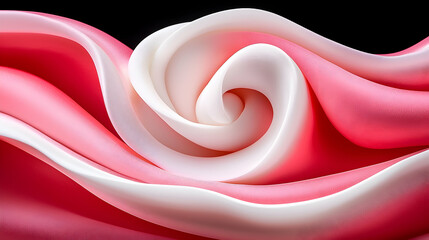 Wall Mural - abstract pink and white spiral gradient background