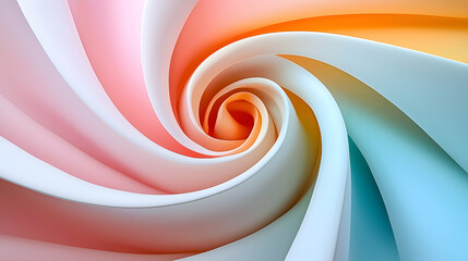 Wall Mural - abstract pink and yellow spiral gradient background