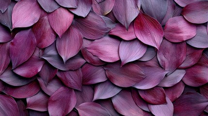 Poster - Close up of purple leaves with a mood of serenity and calmness. The leaves are arranged in a way that creates a sense of harmony and balance