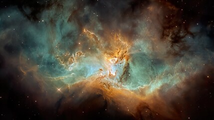 cosmic canvas colourful nebula formation interstellar cloudscape celestial artwork space exploration