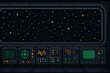 © spyrakot - Retrofuturistic Spaceship Control Room: High Fidelity Pixel Art for Gaming and Design