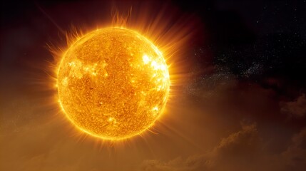 Wall Mural - the sun's enduring presence a relative perspective on time and space illuminating our understanding 