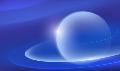 abstract horizontal background design blue cosmic planet
