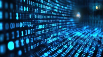 Binary Code Digital Network Technology