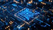 © fanjianhua - Advanced Microprocessor on Circuit Board