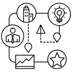 Wall Mural - this vector set features a collection of business icons, symbols, and design elements for web and in