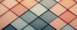 © KanitChurem - A textured pattern of colorful, geometric tiles in shades of peach, gray, and cream, creating a visually appealing design.