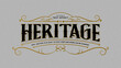 © Hiemstra - Heritage editable text effect typography vintage style