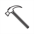 © Mehedi - claw hammer vector art illustration