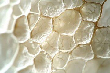 Aufkleber - Close-up of a delicate, honeycomb-like structure, showcasing intricate details and texture.