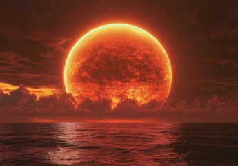 Wall Mural - sunrise over the sea