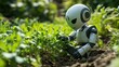 © Songsak - Hightech robot caring hydroponic crops
