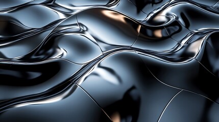 Wall Mural - Abstract black flow texture shiny high resolution hd wallpaper