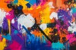 © DeepView - Abstract Painting with Multicolored Splashes and Drips