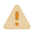 © Kaspero1 - Beige warning triangle icon – alert and caution symbol