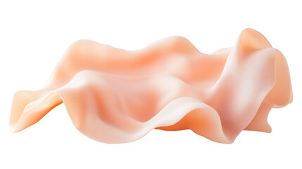 Poster - Abstract flowing shape with undulating curves and smooth gradients on transparent display