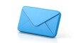 © Tech - 3D Blue Envelope Icon with Pointed Flap Representing Digital Messaging