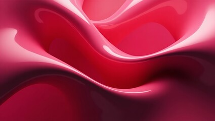 Aufkleber - Abstract swirl of vibrant red and pink, evoking a sense of depth and fluidity. The colors blend seamlessly, creating a mesmerizing visual experience