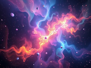 abstract background with stars. space, galaxy, nebula, star, sky, astronomy, night, cosmos, universe