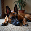 © family - belgian malinois portrait