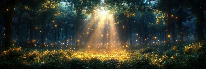 Magical Firefly Forest Glow.