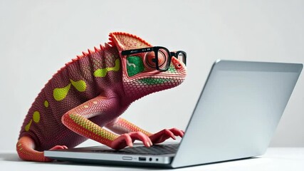 A Chameleon's Digital Dive: Coding and Computing with a Reptilian Programmer