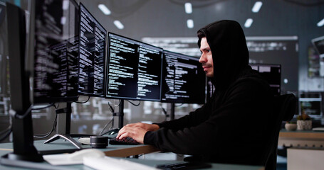 Aufkleber - Hacker And Computer Data Breach