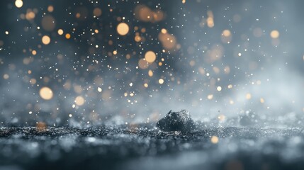 Wall Mural - abstract shimmering particles floating in a serene atmosphere creating a magical and dreamy scene wi