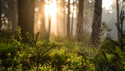 morning dew on the web