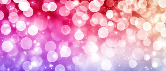 Wall Mural - abstract dreamy background with soft pink and purple hues featuring bokeh lights creating a magical 