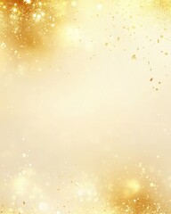 Wall Mural - abstract golden glitter and sparkling light background with bokeh effect for festive celebration and
