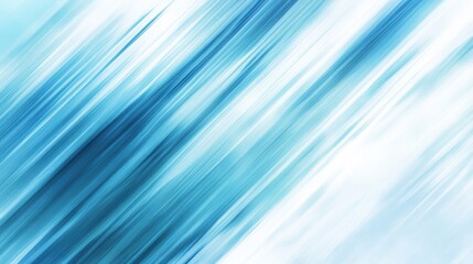 Poster - Abstract diagonal lines in light blue and white