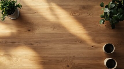 Table top background. Wooden table mock up background minimalistic copy space countertop top view