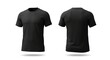 © singgih - Black T-shirt Mockup Front and Back View for Clothing Design
