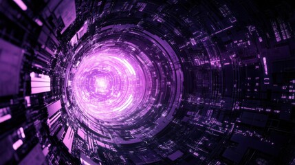 Wall Mural - a abstract purple technology background