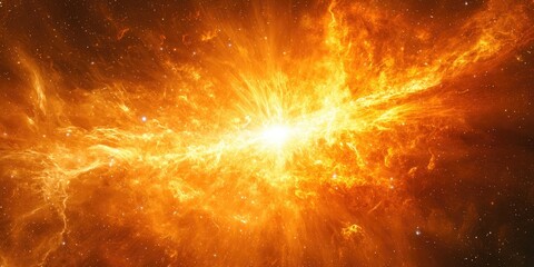 Wall Mural - brilliant star-like flare with twinkling highlights