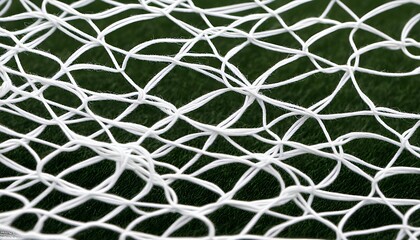 close-up of a white, tightly woven net with intricate details