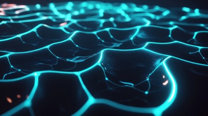 abstract blue energy network background